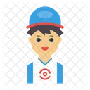 Jugador Chico Personaje Icono