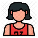 Jugador Avatar Mujer Icon