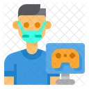 Jugador Avatar Mascara Icono