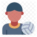 Avatar De Jugador Voleibol Atleta Icon