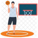 Deporte Juegos Al Aire Libre Jugador De Baloncesto Icono