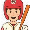 Jugador de baseball  Icono