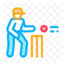 Jugador de críquet  Icono