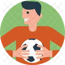 Jugador Deportes Futbol Icono