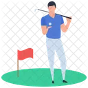Deporte Juegos Al Aire Libre Golf Icono