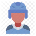 Jugador De Hockey Deportista Avatar Icono