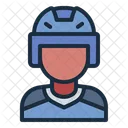 Jugador De Hockey Deportista Avatar Icono