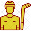 Jugador de hockey  Icono