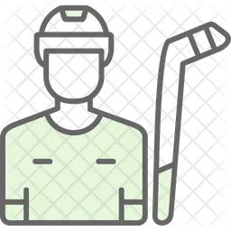Jugador de hockey  Icono