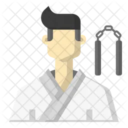 Jugador de karate  Icono