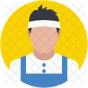 Squash Jugador Deporte Icono