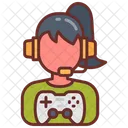 Jugador Jugador De Juegos Especialista En TI Icon