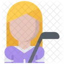 Jugadora de hockey  Icono