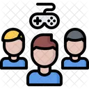 Jugadores Equipo Gamepad Icono