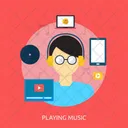 Jugar Musica Vacaciones Icono