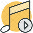 Jugar Musica Nota Icono