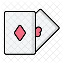 Jugar A Las Cartas Juegos De Azar Tarjeta De Corazon Icon