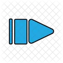 Jugar flecha hacia adelante  Icono