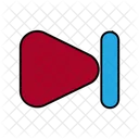 Jugar flecha hacia adelante  Icono