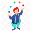 Hooped Trousers Clown Circus Icon