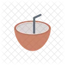 Coco Fruta Jugo Icono