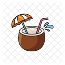 Jugo de coco  Icono