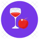 Jugo de manzana  Icono