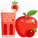 Jugo de manzana  Icono