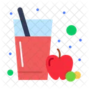 Jugo de manzana  Icono