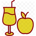 Jugo de manzana  Icono