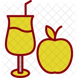 Jugo de manzana  Icono