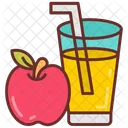 Jugo de manzana  Icono