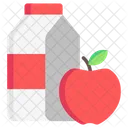 Jugo de manzana  Icono