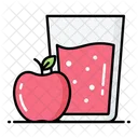 Jugo de manzana  Icono