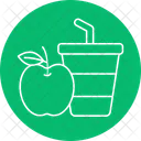 Jugo de manzana  Icono