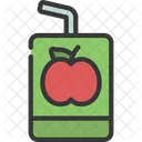 Jugo de manzana  Icono