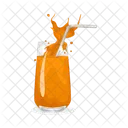 Jugo De Naranja Bebida Jugo Icono