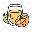 Naranja Jugo Color Icon