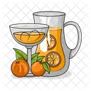 Jugo De Naranja Bebida Jugo Icon