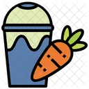 Jugo de zanahoria  Icono