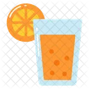 Naranja Jugo Fresco Icono