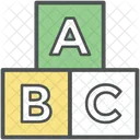 Juguete Bloques Abc Icono