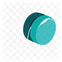 Yoyo de juguete azul  Icon