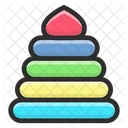 Juguete Piramidal Piramide Set Icon