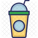 Juice Disposable Glass Straw Icon