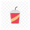 Juice Papercup Straw Icon