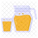 Summer Drink Jug And Glass Juice Icon