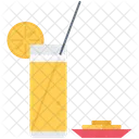 Juice Orange Straw Icon
