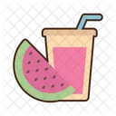 Watermelon Juice Juice Drink Icon