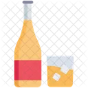 Juice Bottle Juice Glass Icon